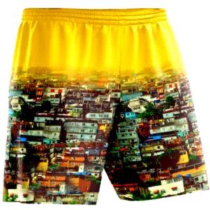 Shorts: Nossos shorts também são 100% personalizáveis, com tecido de alta qualidade e sublimação.